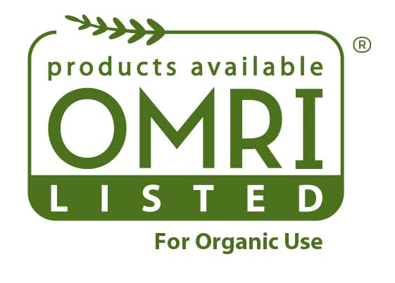 OMRI listed seal, meaning there are products available for use in organic farming.