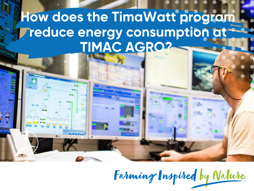 How does TimaWatt program reduce energy consumption at TIMAC AGRO